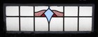 Pretty Unique Large Old English Leaded Stained Glass Window 31  X 12 