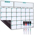 Dry Erase White Board Magnetic Calendar With 4 Dry Erase Markers For Fridge New