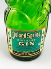 Vintage Anchor Hocking Poland Spring Distilled Gin Liquor Moses Green Bottle