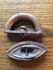 Antique Cast Iron Iron Removable Wood Handle  Trivet Included  Rare Find