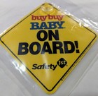 Baby On Board Sign Safety 1st Yellow 