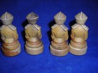        Vintage Replacement Anri King Richard One White Chess Pawn Hand Carved Wood 2