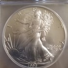 Us Mint 1992 American Silver Eagle  1 1 Oz  999 Icg Ms70 1340100411