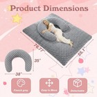 3 In 1 Bean Bag Chair With Portable U-shaped Pillow  Giant Bean Bag With Washabl