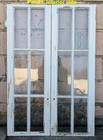 3 Avail Pair 27 x41  Antique Vintage Wood Wooden Sash Window Glass Cabinet Doors