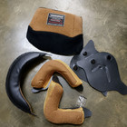 New Universal Motorcycle Vintage Helmet Foam Full Set Retro Inner Gold Padding