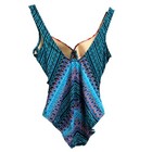 Miraclesuit Escape One Piece In Casbah Swimsuit Criss Cross Multicolor Size 12