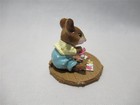 Wee Forest Folk Puzzled Yellow And Teal - Retired In Wff Box