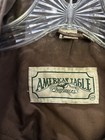 Rare Vintage American Eagle 100  Leather Bomber Jacket Owned By Smoker Size 44
