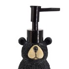 Black Bear Lotion Soap Dispenser Pump Bottle Rustic Lodge Bathroom Kitchen New