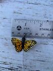 12 Feather Orange Monarch Butterflies 1inch- Artificial Monarch Butterfly Picks