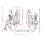 Carbon Fiber Adjustable Rearset Foot Peg Footrest Fit For Bmw S1000rr 2015-2018