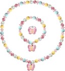 Butterfly Stretch Necklace Little Girl Toddler Necklace Bracelet Set  Little    