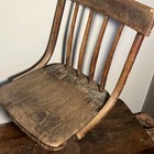 Chandler Adjustable Chair Co  the Boston  Bentwood Oak   Cast Iron Student Chair