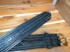 B106 38  Bbw Hume Ranger river Police Duty Gun Belt 2 25  Wide Brass Buckle