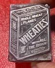 Vtg Printer Letterpress Block Metal On Wood  Whole Flake Wheaties Box Image