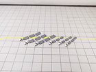 6x White Tug   Dolly Uld Cargo Trailers Airport Gse Vehicle Models 1 400 Scale
