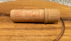 Vintage Boye Needle Co Wood Needle Case Tube Chicago Il Sewing Advertising