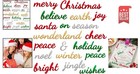 Durable Carbon Steel Holiday Word Cutting Dies - 19 Festive Designs For Crafts