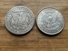 Us Morgan Silver Dollars 2 Coins Circulated Details Pre 1904 Lot S18