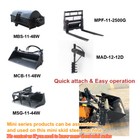 Landhero 23hp Mini Skid Steer Track Loader Hydraulic Guided Drive Compact