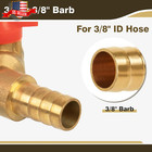 3 Way Shut-off Valve Y Shaped Ball Valve For Water fuel air 3 8 Hose Barb