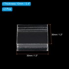 Acrylic Stamp Block  2 Pack Clear Stamping Block Mounting Set Square