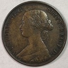1861 Nova Scotia Cent Extremely Fine Xf Coin  19899