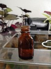 Vintage 2 5 Inch Medicine Amber Glass Bottle