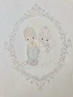 Vintage Precious Moments Wedding Keepsake Album Book   Guest Register 11   x9 5   