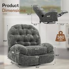 Korser Power Swivel Rocker Recliner Chair With Usb Ports Chenille