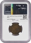 1857 Half Cent Au55bn Ngc
