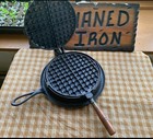 Stover  8 Cast Iron Low Base Waffle Iron  rare 