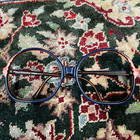 Vintage 1970s Handpainted Italian Designer Glasses Large Frames Only No Lenses