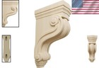 Versatile Rubberwood Corbel - 3 375 w X 6 5 d X 10 5 h  Perfect For Diy Projects