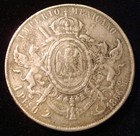 1 Peso Mexico  Empire Of Maximilian 1866 Mo  Silver Crown