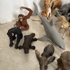 Schleich Animal Figurines Lot 45 Wildlife Zoo Hippo Tigers Bear Deer Monkey Wolf