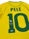 Hand Signed Autographed Pele Jersey Brazil Team Bas Coa