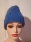 Old Navy Chunky Knit Blue Beanie Hat     Thick Ribbed Winter Cap     One Size       