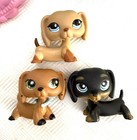 Littlest Pet Shop Dachshunds  325    518   Green Snowflake Eyes W Accessories