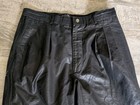 Vtg 80s Bugle Boy Parachute Pants Mens Black Nylon 2-way Zipper Legs 30x29 Vhtf