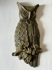 Vintage 1969 Sexton Brown Owl Wall Plaque Decor Metal Mcm Retro Usa
