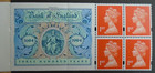 Hb7   Db22 1  1 Phosphor Omitted Bank Of England 4 X 1st Class Barcode Booklet