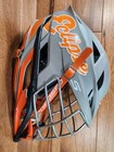 Cascade-s Matte Gray W  Orange Trim Lacrosse Helmet W  Chin Strap 
