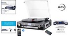 3-speed Antique Record Player With Cassette Function   Usb Encoding - Bluetooth