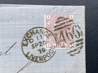 Gb 1879 Qv Cover Liverpool 466 Duplex 2  d Rosy Mauve Plate 15 To Bordeaux France
