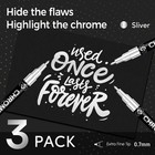 3pcs Chrome Paint Markers Silver Permanent Mirror Liquid Chrome Pens For Plas   