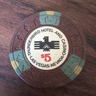 Lot Of 4 Vintage 1973 Thunderbird Hotel Casino  5 Poker Chips Las Vegas Nv Hhr