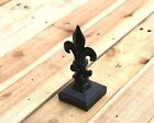 2x2 Fence Post Cap Fleur De Lis Finial  Wrought Iron 2x2 End Cap  French Topper