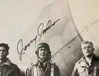 Wwii Fighter Pilot Ace Gerald Johnson Signed Photo Pow 8th Air Force General